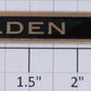 Lionel 101-1 Golden State Black and Gold Name Plate