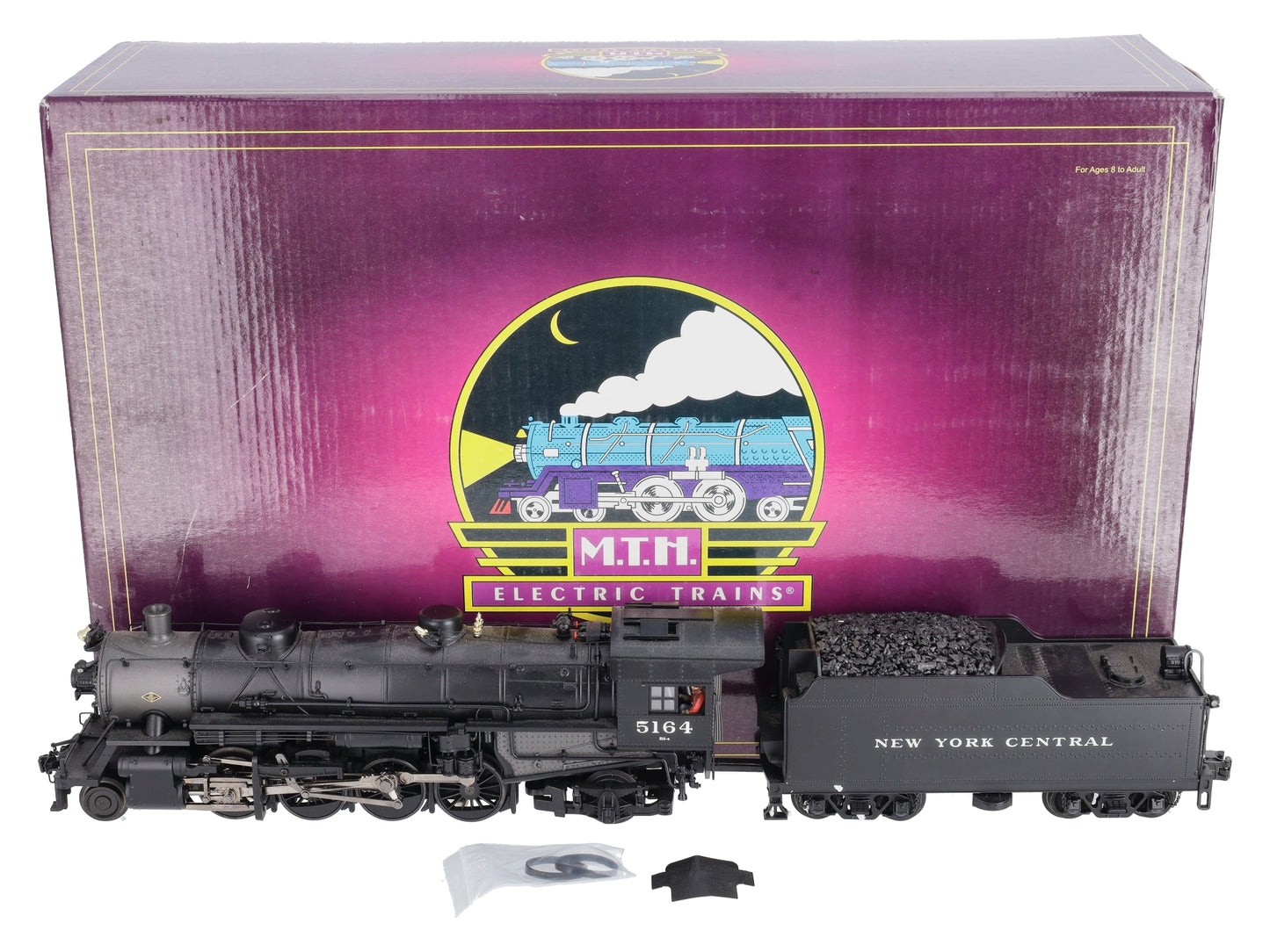 MTH 20-3285-1 NYC 2-8-2 USRA Lt Mikado Steam Engine HiRail w/PS2 #5164