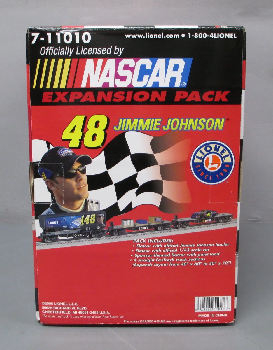 Lionel 7-11010 O Gauge Jimmie Johnson Expansion Pack NIB