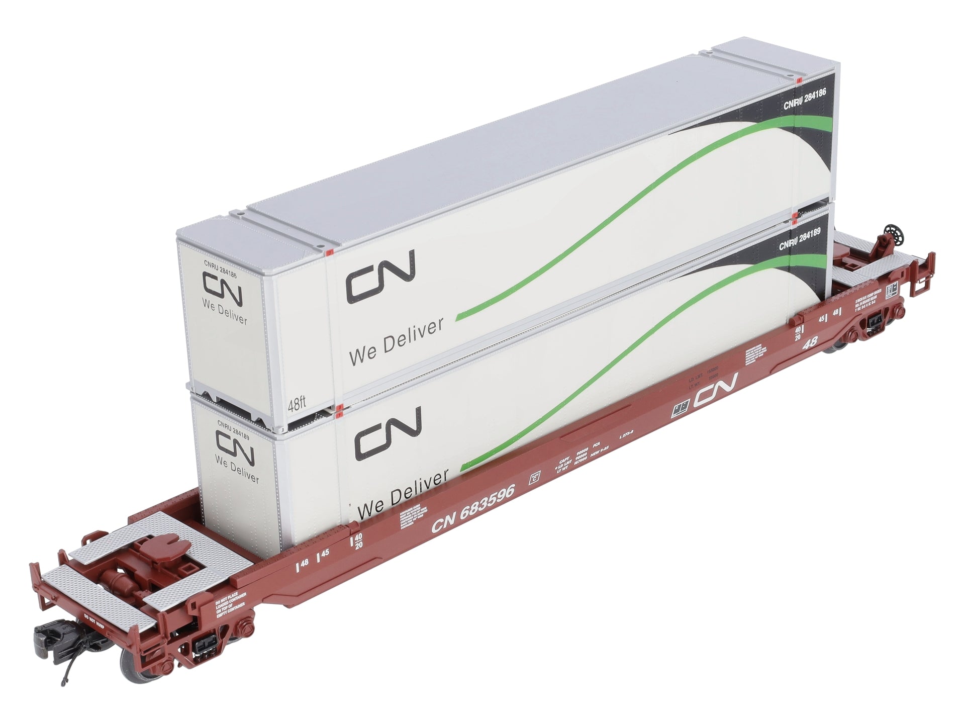 MTH 20-95392 O Canadian National Husky Stack Car #683593