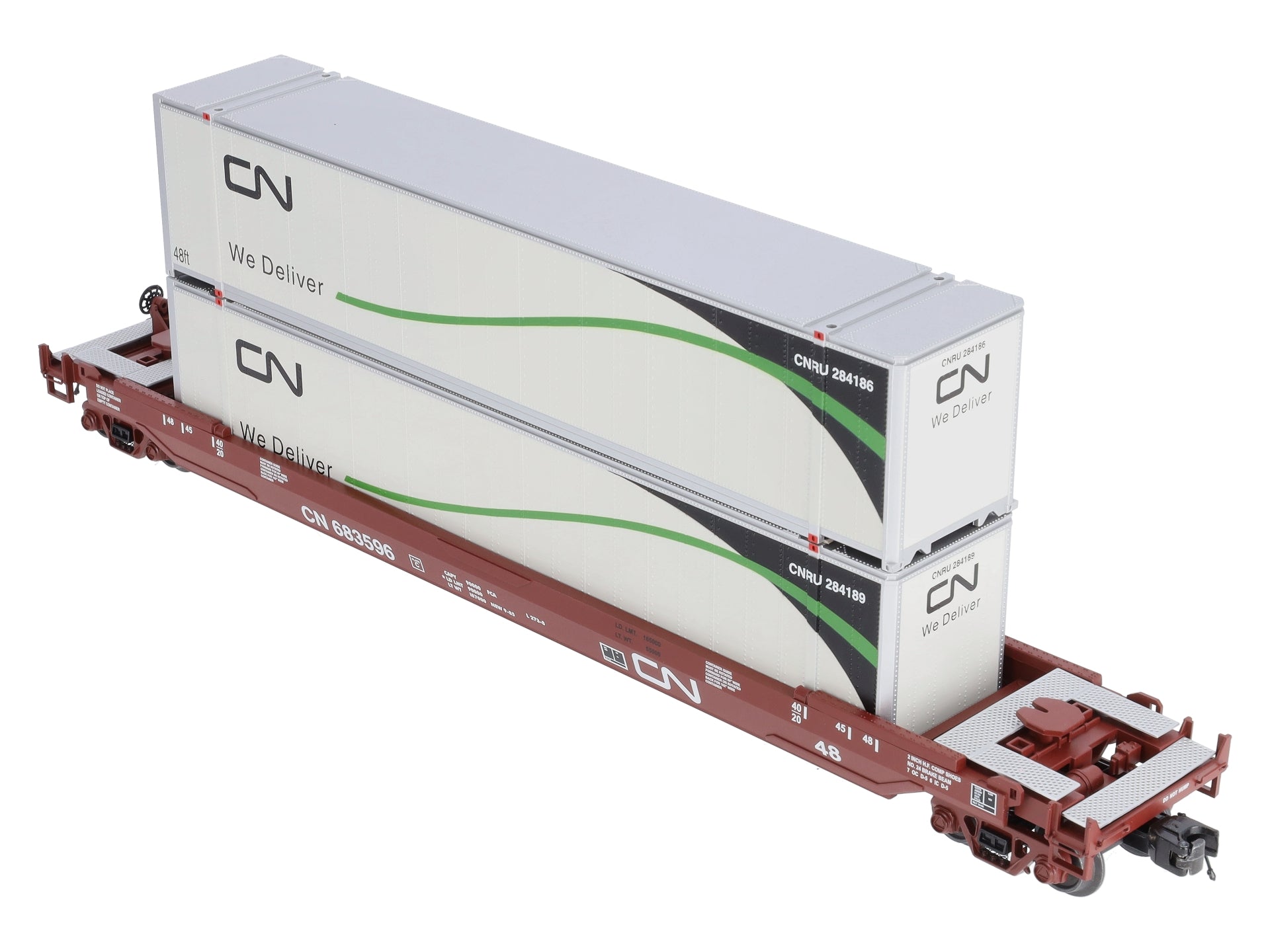 MTH 20-95392 O Canadian National Husky Stack Car #683593