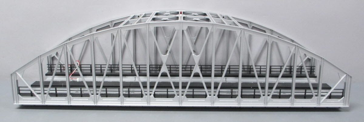 MTH 40-1107 O Gauge 2-Track Silver Steel Arch Bridge LN/Box