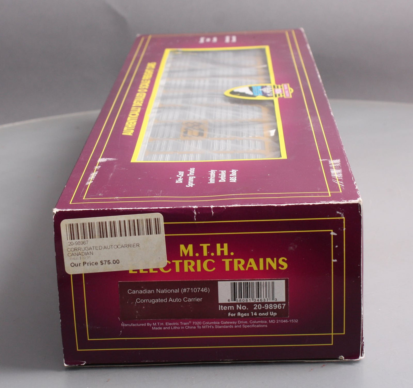 MTH 20-98967 O CN Corrugated Autorack