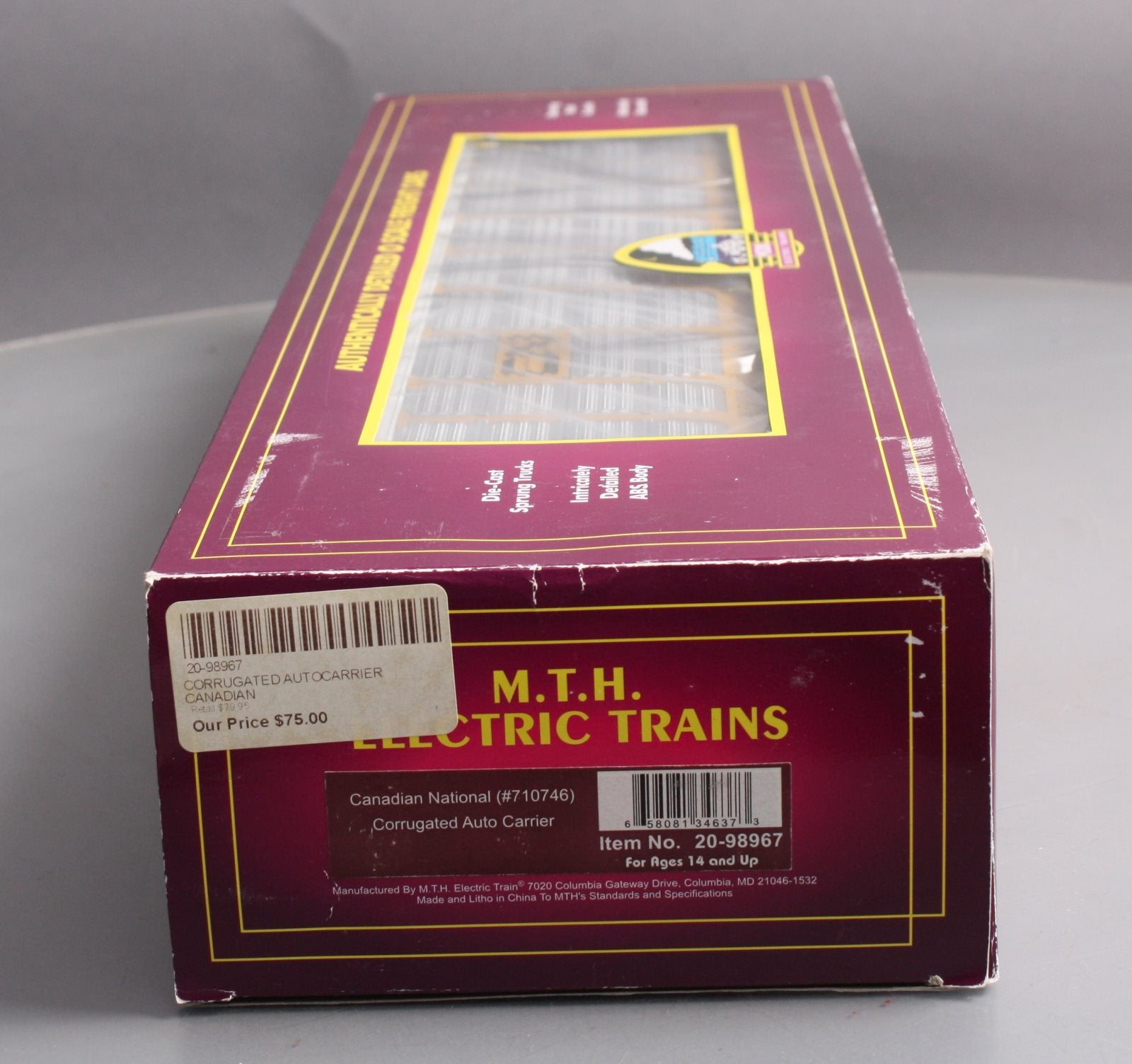MTH 20-98967 O CN Corrugated Autorack