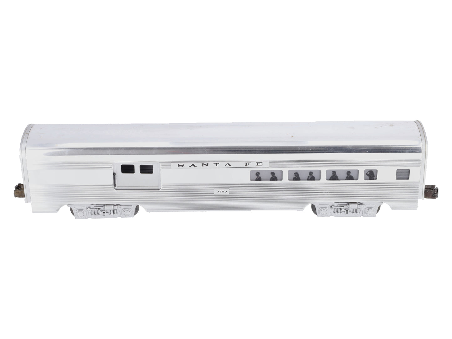 Lionel 6-19110 O Gauge Santa Fe Aluminum Combine Car #3500 EX/Box