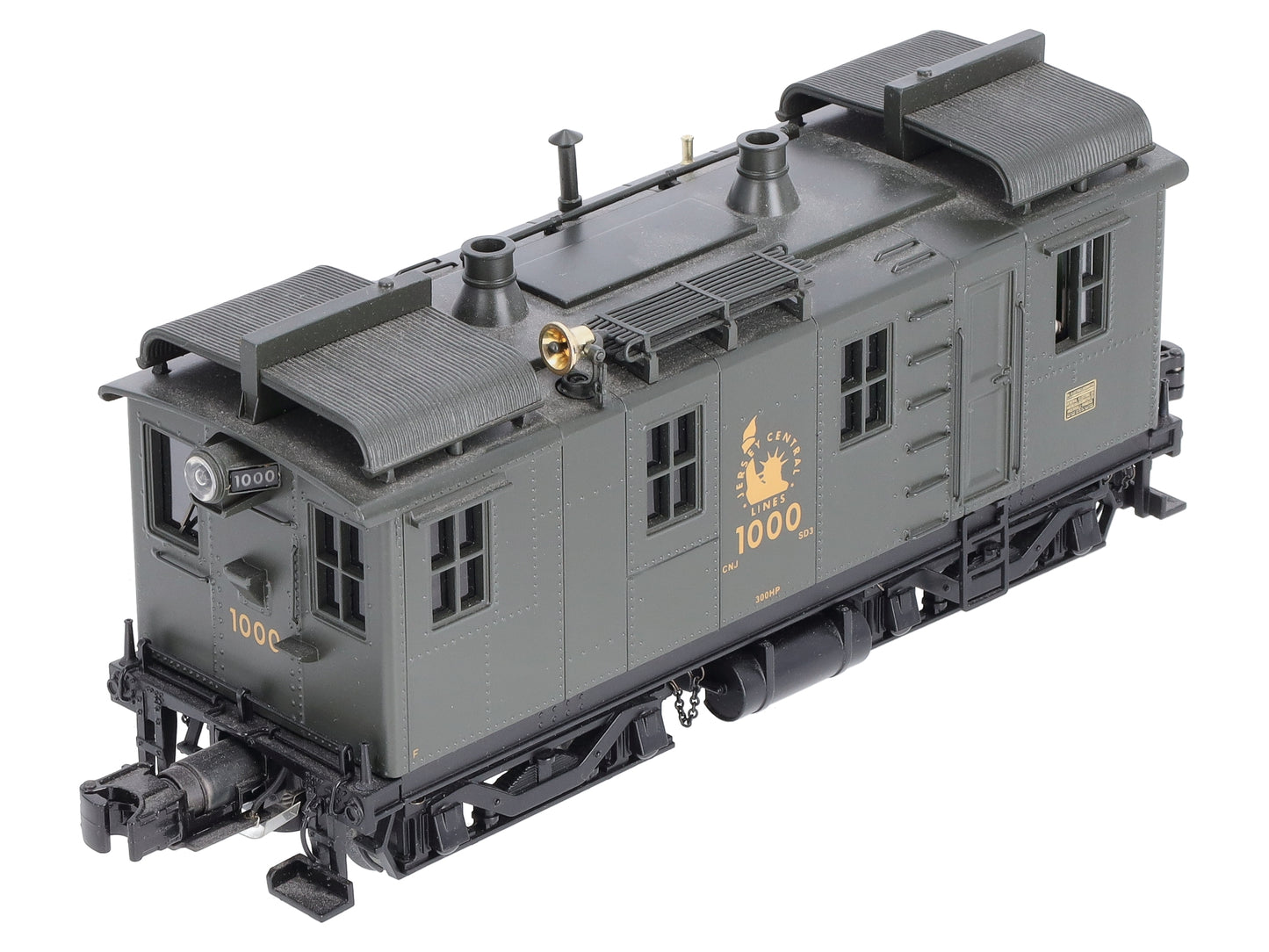 MTH 20-5592-1 O Gauge Jersey Central GE I/R Box Cab Diesel Engine #1000 w/PS2.0