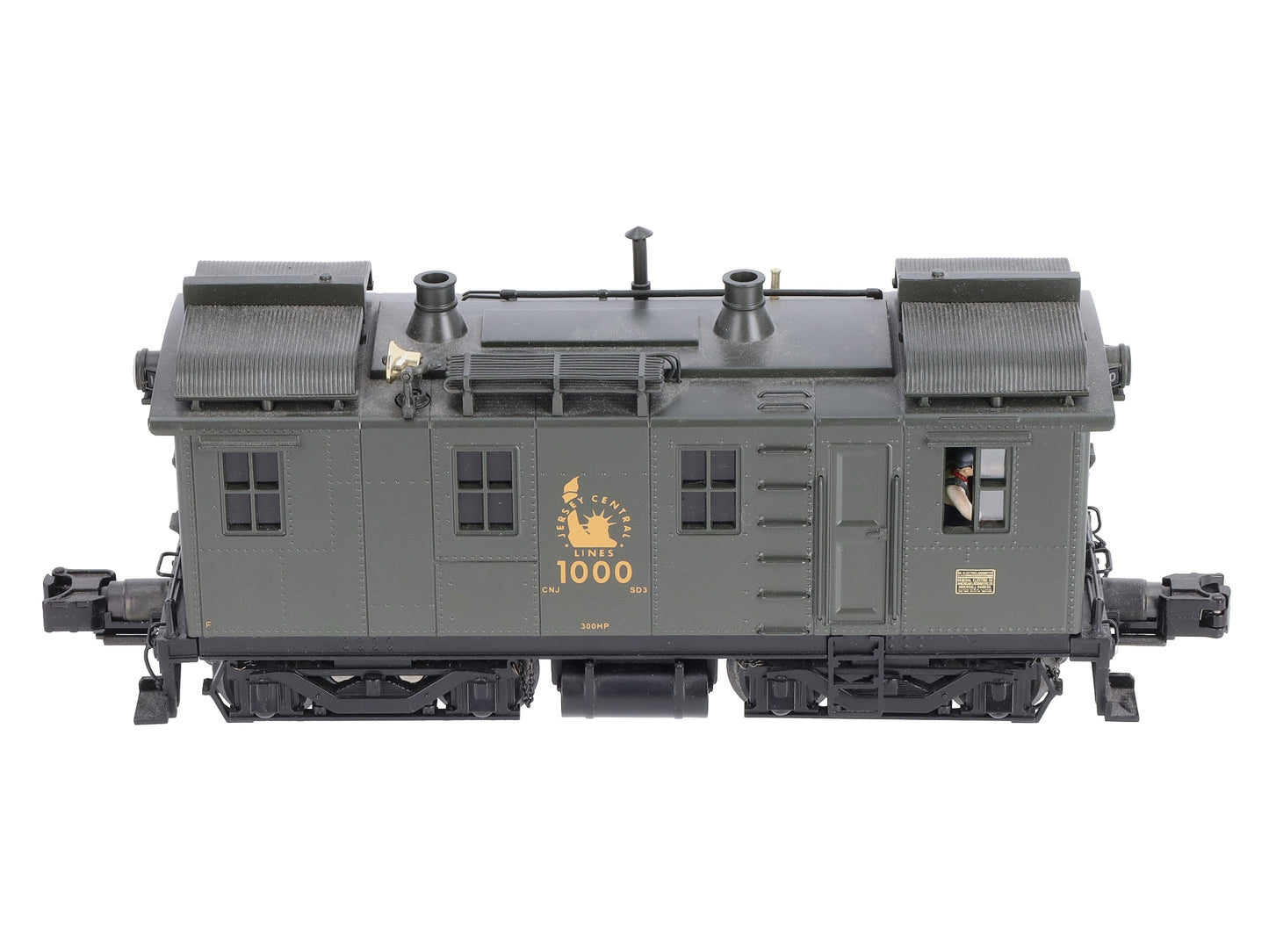 MTH 20-5592-1 O Gauge Jersey Central GE I/R Box Cab Diesel Engine #1000 w/PS2.0