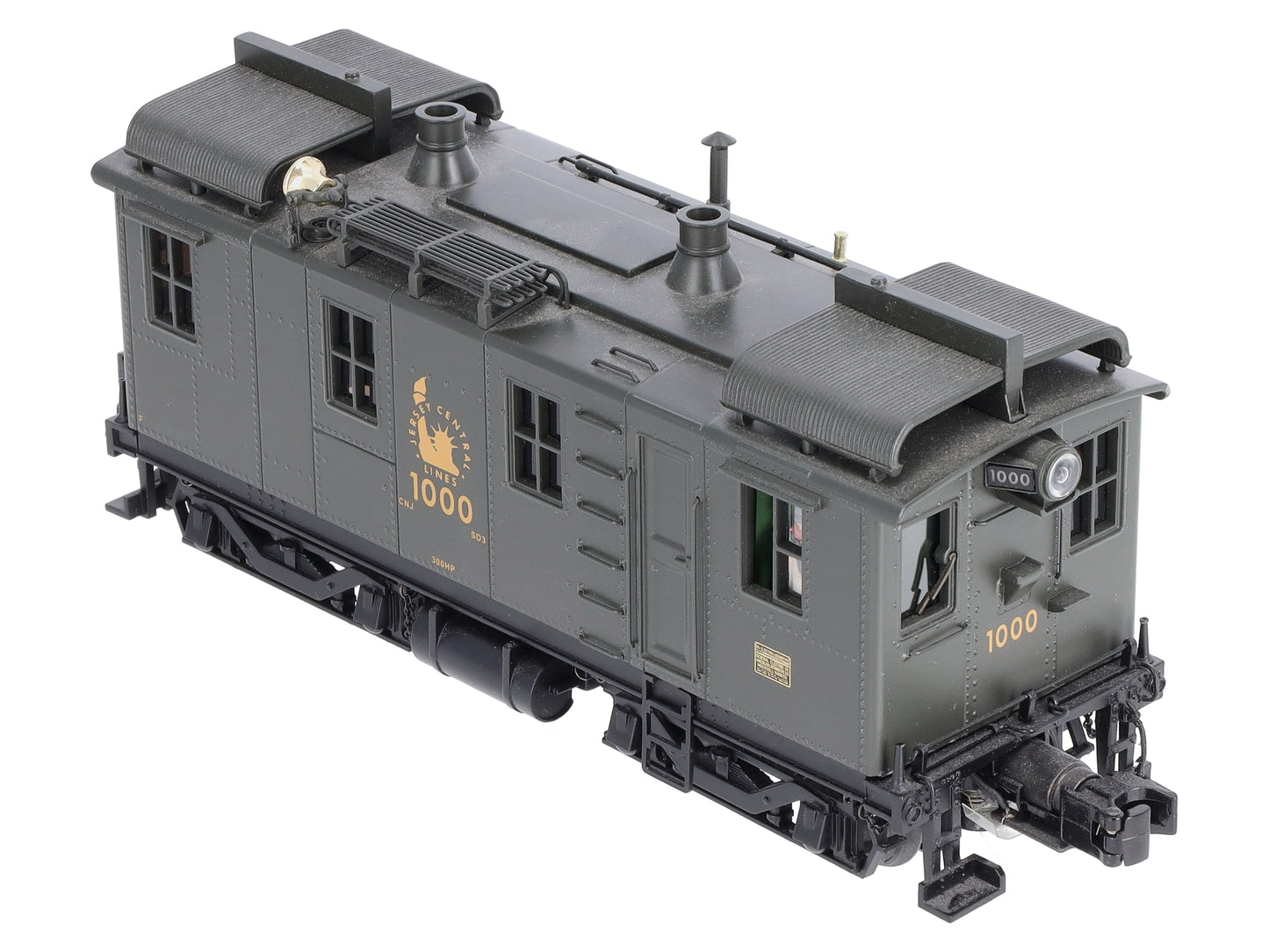 MTH 20-5592-1 O Gauge Jersey Central GE I/R Box Cab Diesel Engine #1000 w/PS2.0