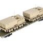 MTH 20-95470 U.S. Army Premier 60' Flat Car w/2 M270 Rocket Launchers #40230