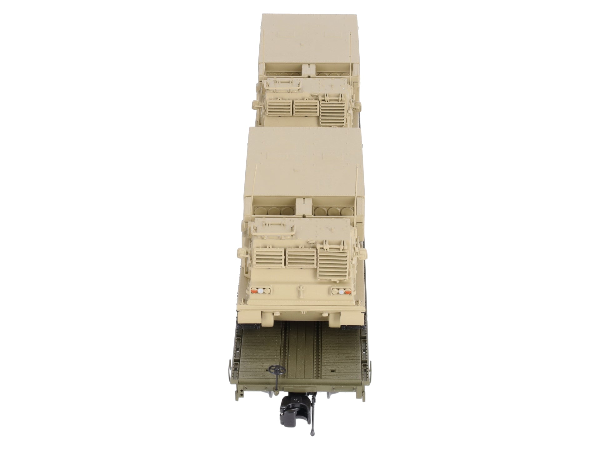 MTH 20-95470 U.S. Army Premier 60' Flat Car w/2 M270 Rocket Launchers #40230