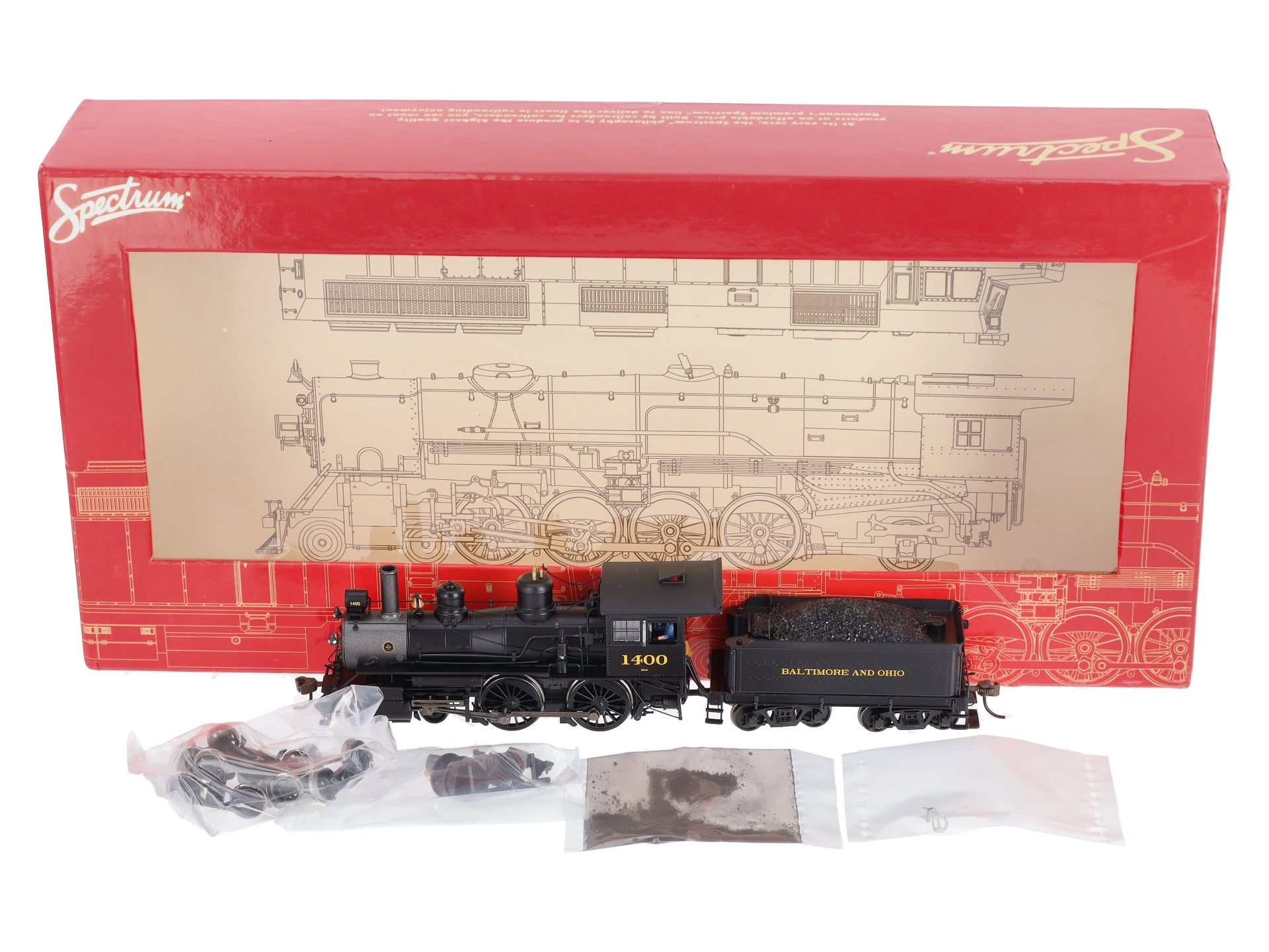 Bachmann 80106 HO Baltimore & Ohio Baldwin 4-4-0 Steam Locomotive & Tender w/DCC
