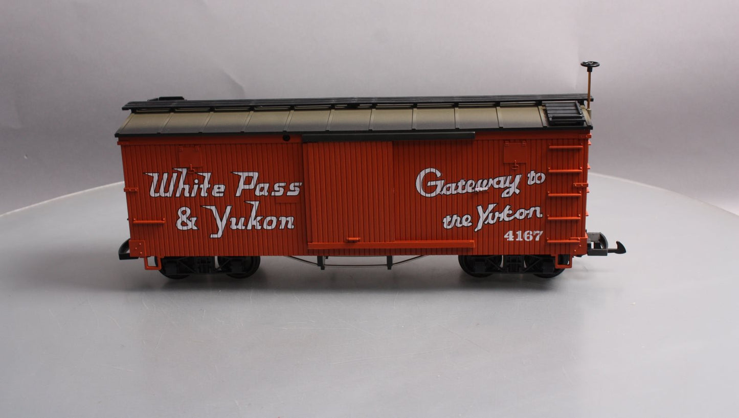 LGB 4167 G Scale White Pass & Yukon Wood Boxcar LN/Box