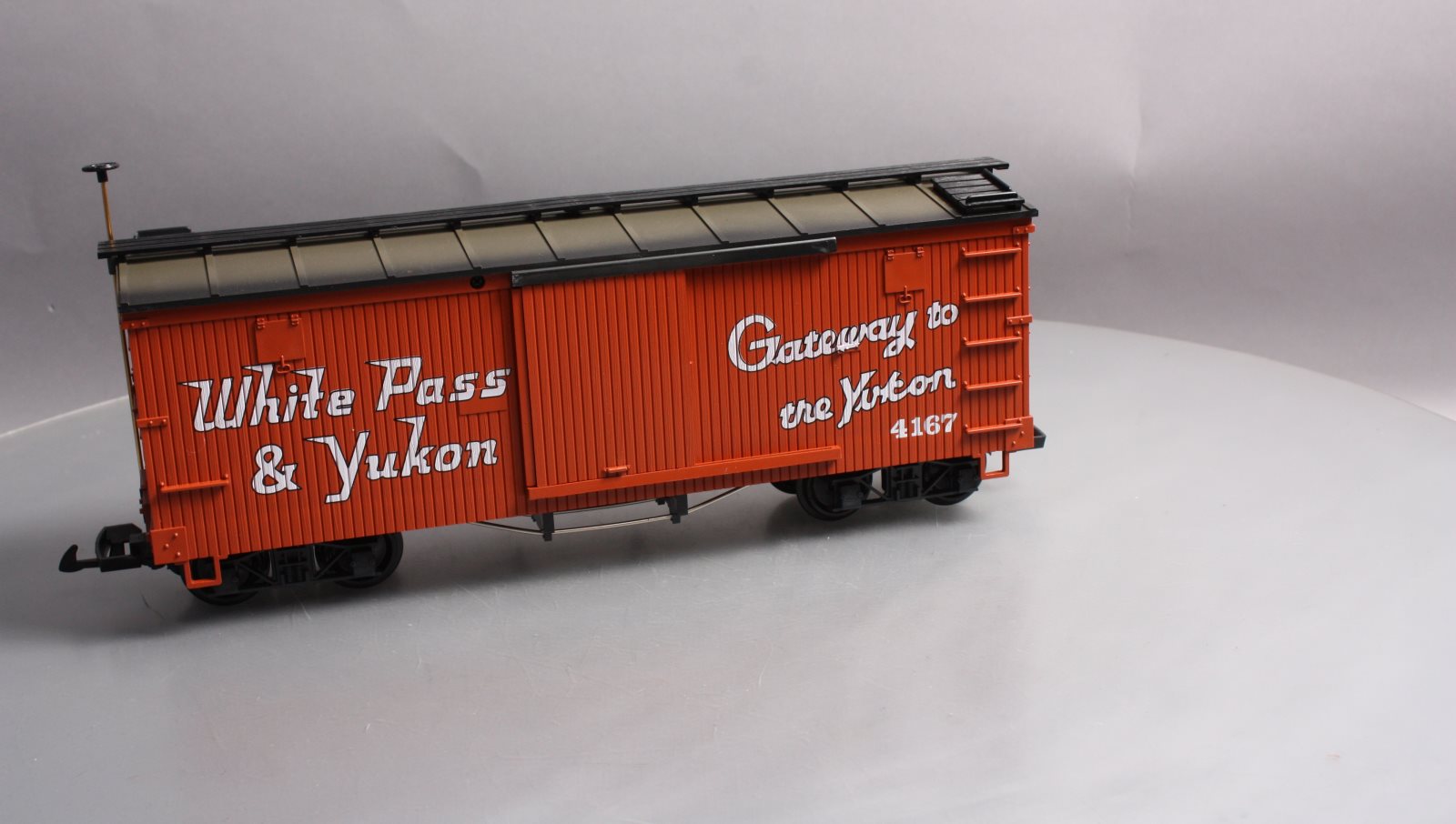 LGB 4167 G Scale White Pass & Yukon Wood Boxcar LN/Box