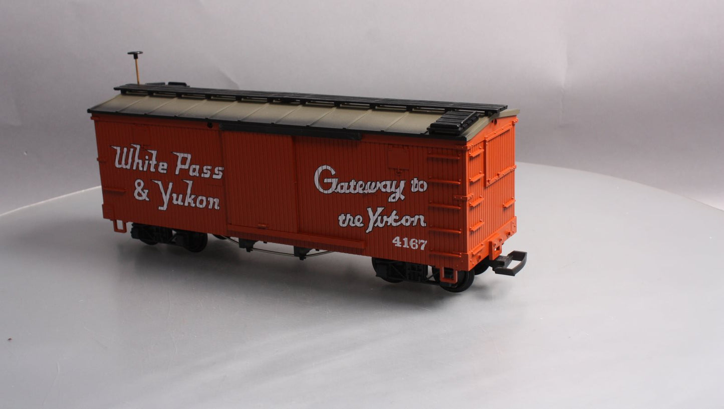 LGB 4167 G Scale White Pass & Yukon Wood Boxcar LN/Box