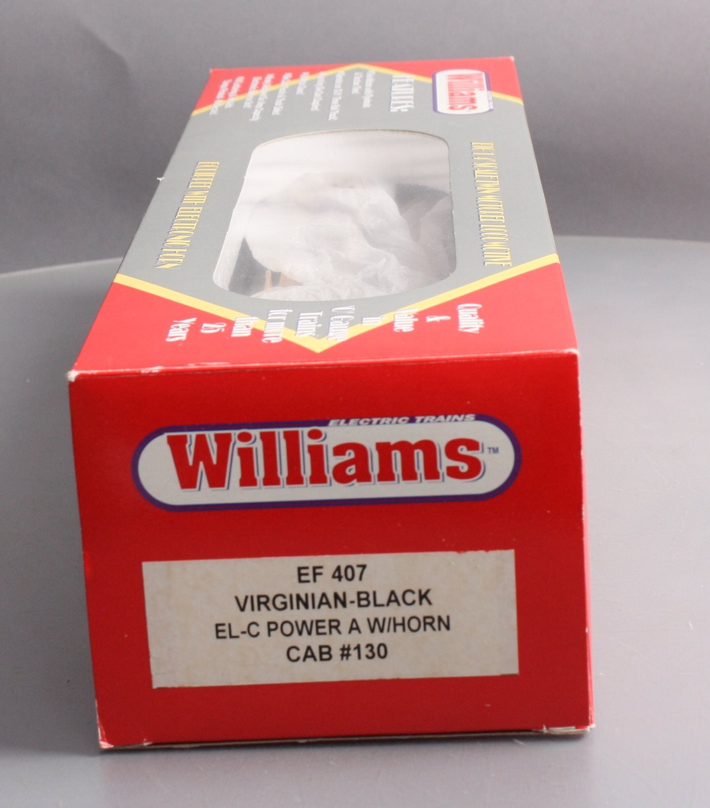 Williams EF407 Virginian Black EL-C Power A Electric Engie #130 with Horn LN/Box