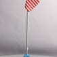 MTH 11-90078 O American Flyer Old Glory Flag Pole & Base w/ American Flag #2050 LN/Box