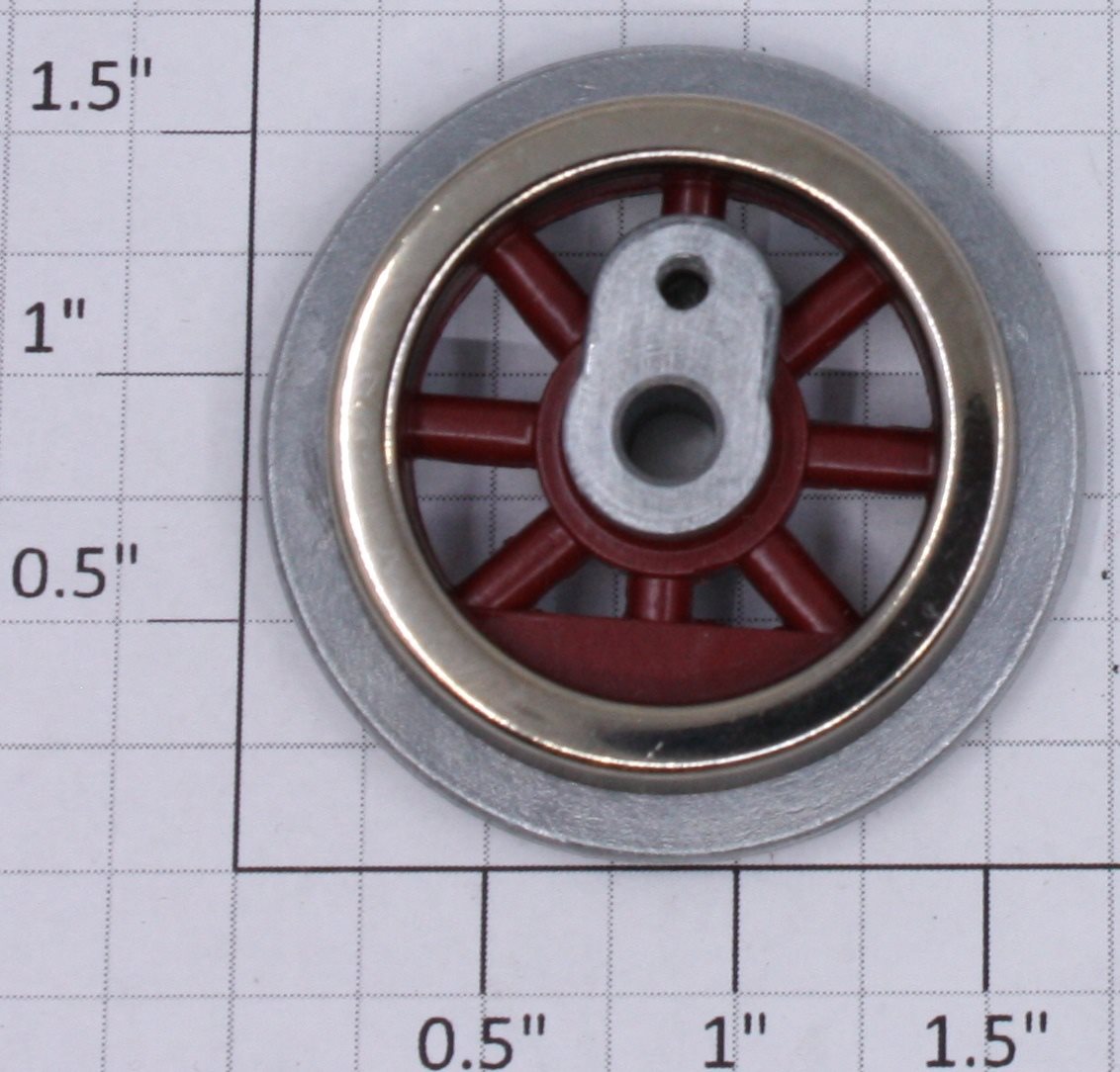 Lionel SLS-260E-15 Red Spoked Geared Drive Wheel with Teardrop Screw Boss