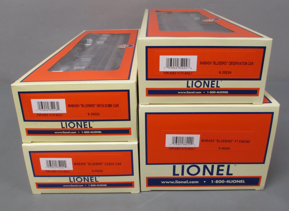 Lionel 6-30159 Wabash The Blue Bird O Gauge Diesel Passenger Train Set