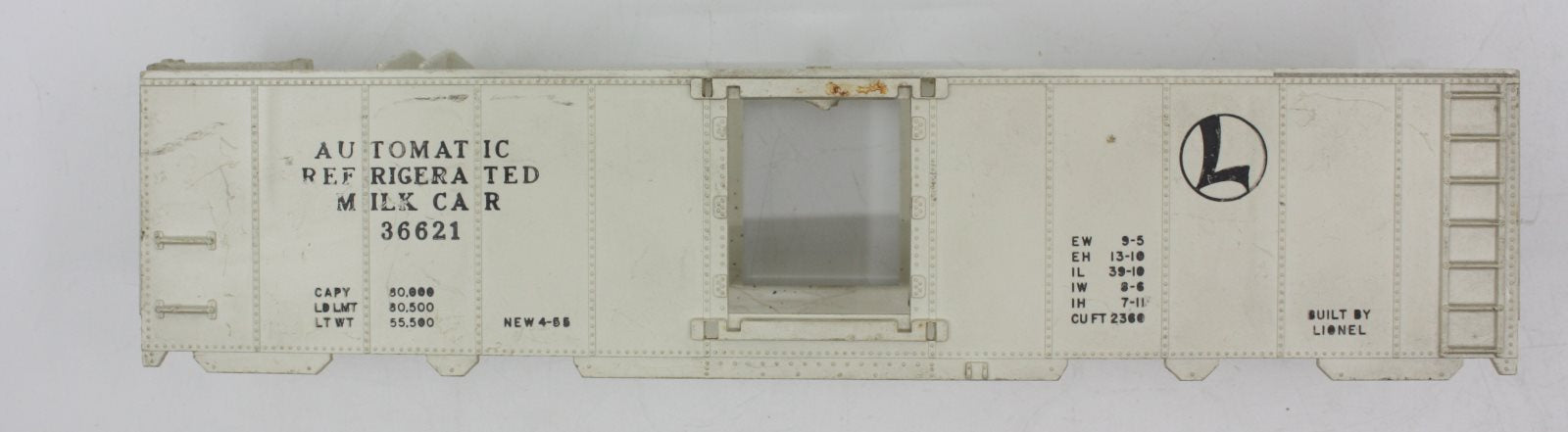 Lionel 620-7783-002 #36621 Automatic Milk Car Shell