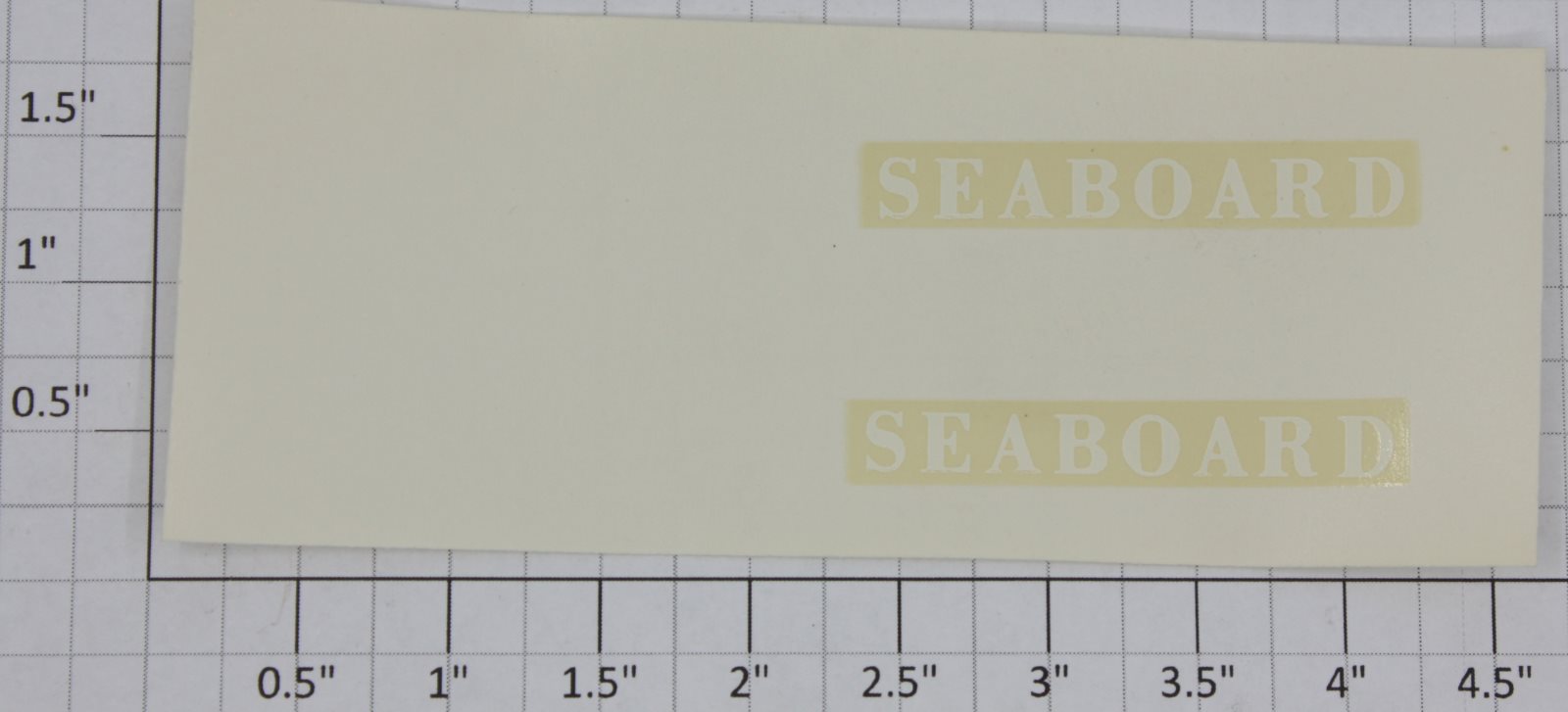 Lionel 601 Water Soluble Seaboard Letters Decal Pair