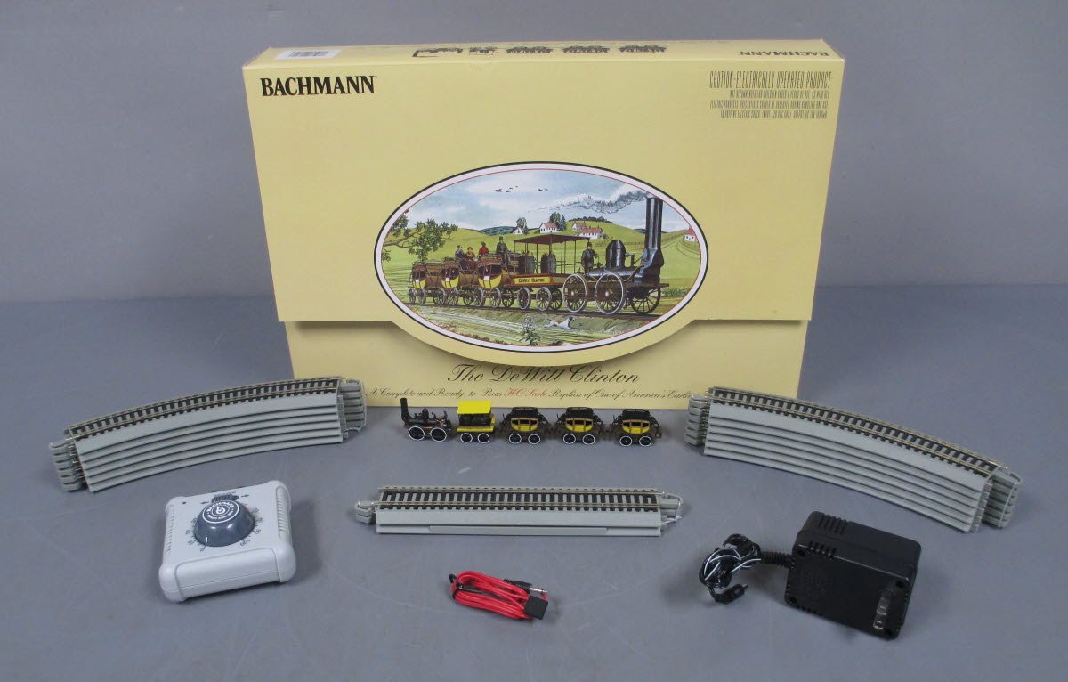 Bachmann 00641 HO Scale DeWitt Clinton Historic Steam Train Set LN/Box