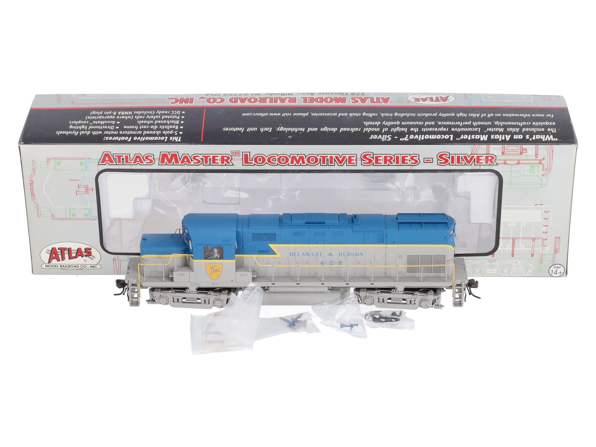 Atlas 10000306 HO Scale Delaware & Hudson C420 Diesel Locomotive #408 NIB