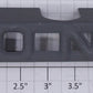 Lionel 840-18 Unpainted "Lionel" Powerhouse Smoke Stack Sign Front