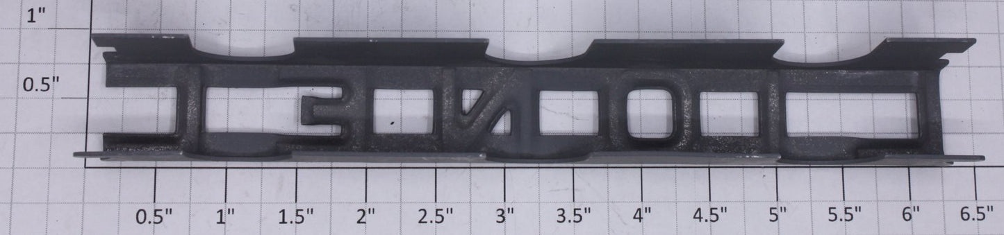Lionel 840-18 Unpainted "Lionel" Powerhouse Smoke Stack Sign Front