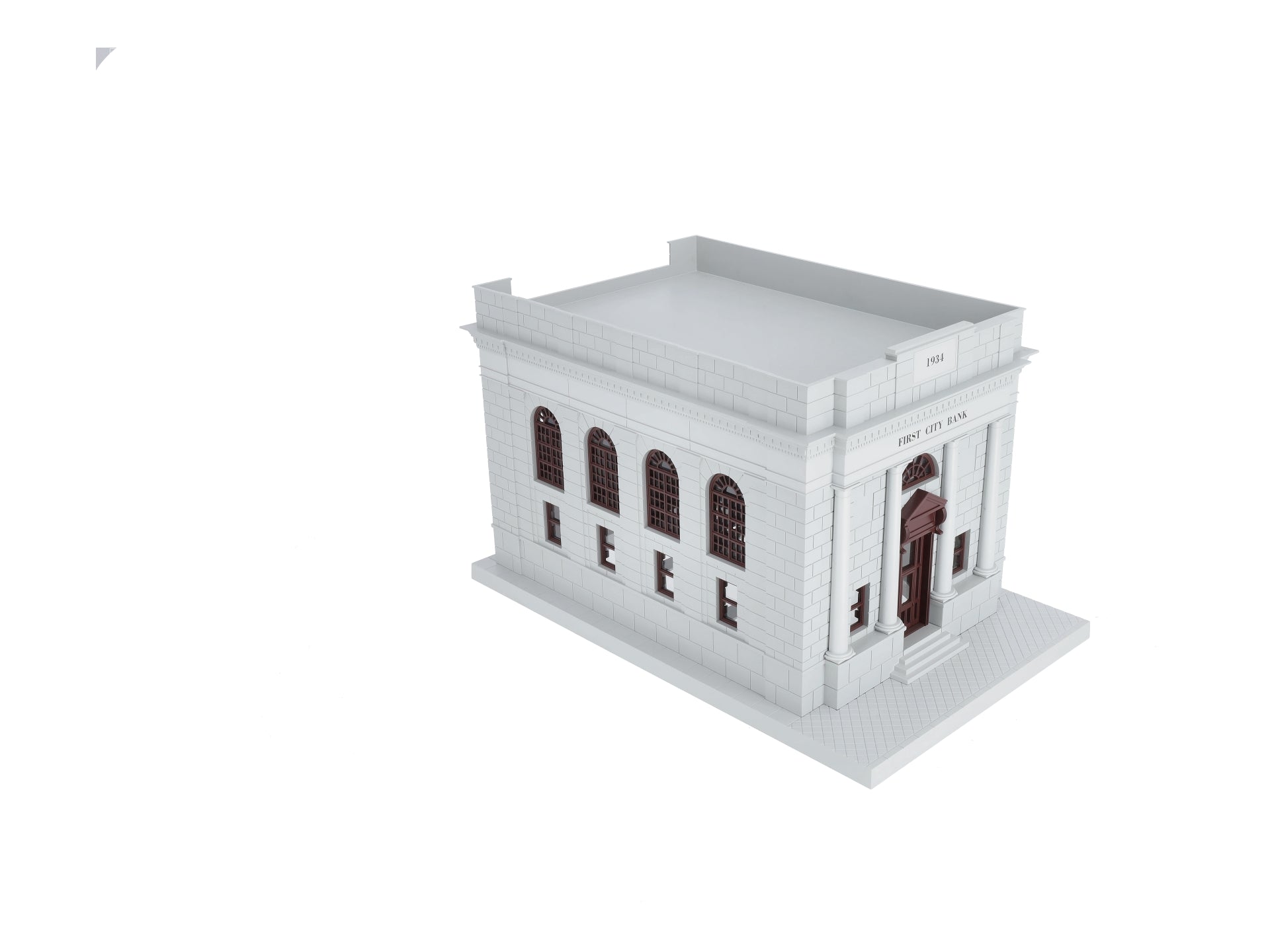 MTH 30-9017 O Gauge First City Bank Building LN/Box
