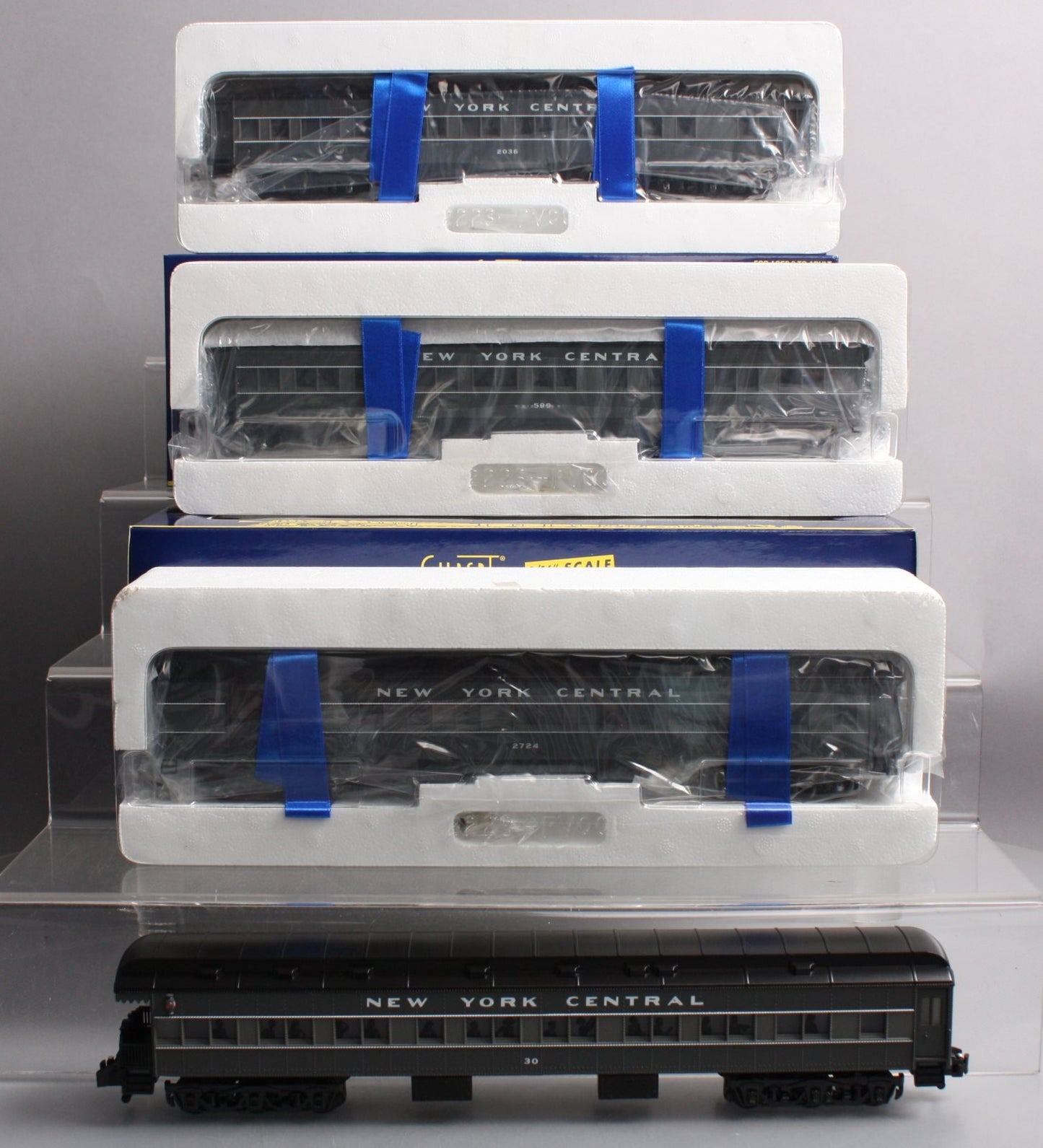American Flyer 6-48990 S New York Central Heavyweight Passenger Cars (Set of 4) LN/Box