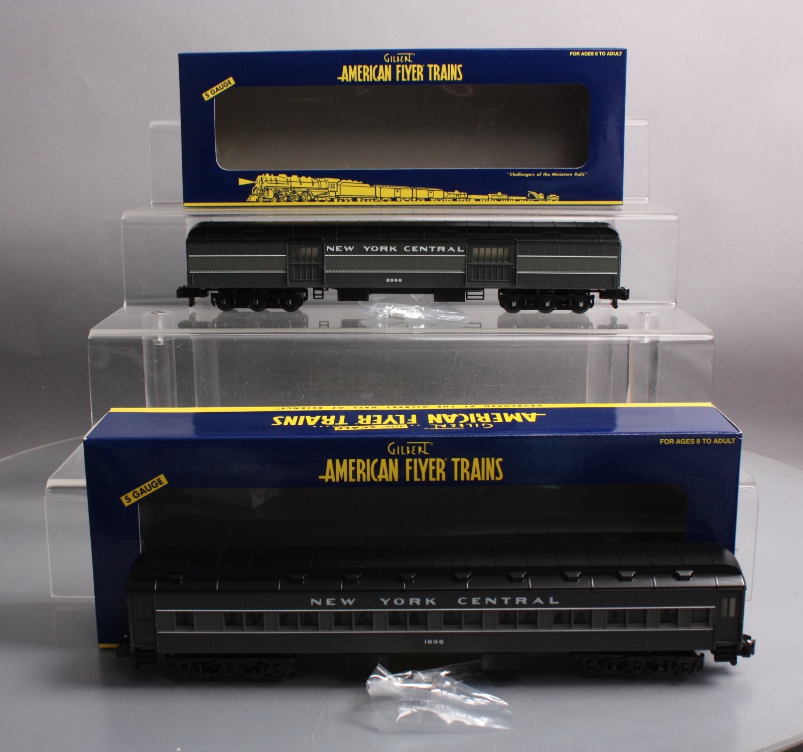 American Flyer 6-48991 S New York Central Heavyweight Passenger Car (Set of 2) NIB