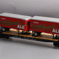 MTH 20-95126 Narragansett Ale Flat Car #17236 with 2 PUP Trailers