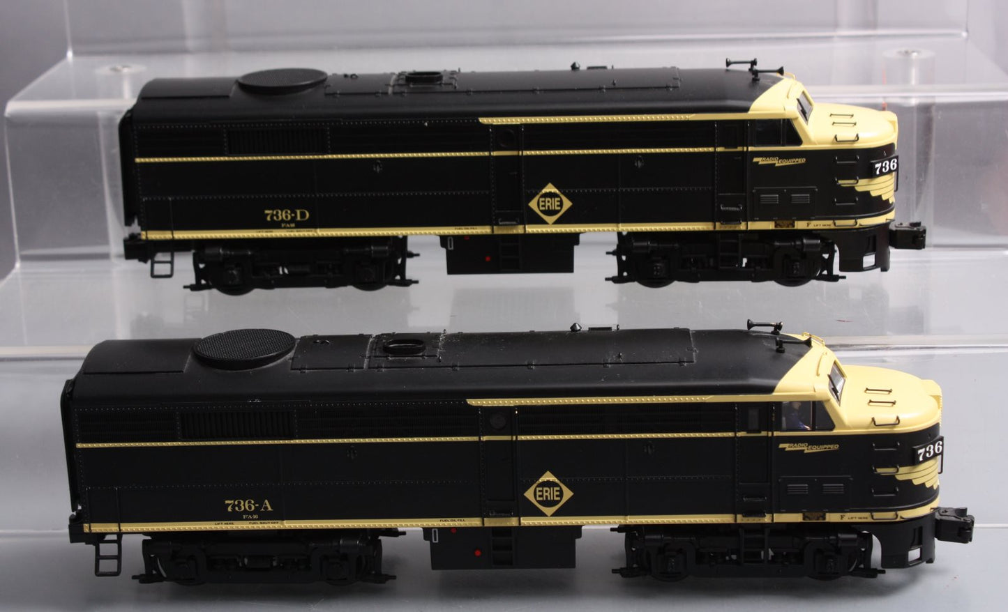 Lionel 6-81510 Erie FA-2 AA Diesel Locomotive Set #736-A/736-D with Legacy