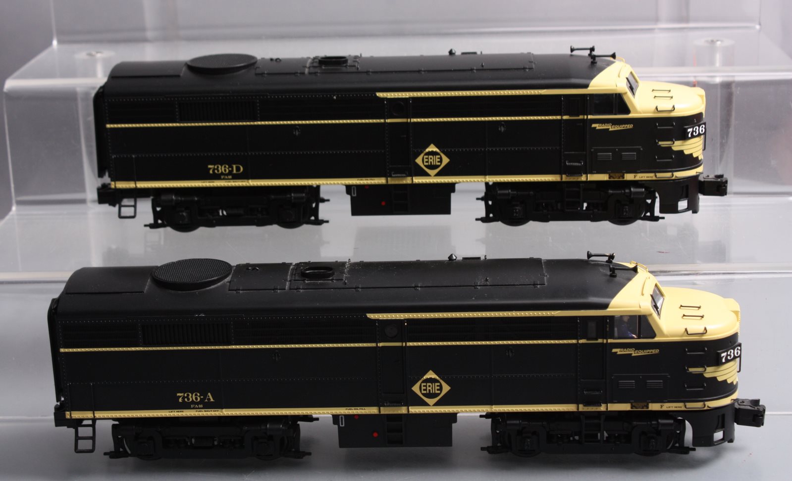 Lionel 6-81510 Erie FA-2 AA Diesel Locomotive Set #736-A/736-D with Legacy