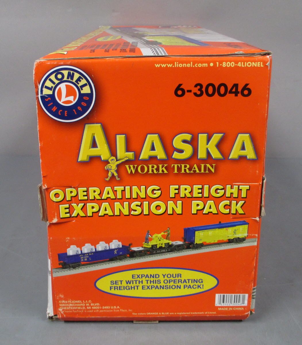 Lionel 6-30046 O Modern Alaska Work Train Expansion Pack LN/Box