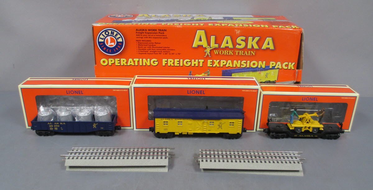 Lionel 6-30046 O Modern Alaska Work Train Expansion Pack LN/Box