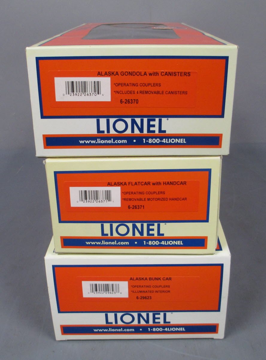 Lionel 6-30046 O Modern Alaska Work Train Expansion Pack LN/Box