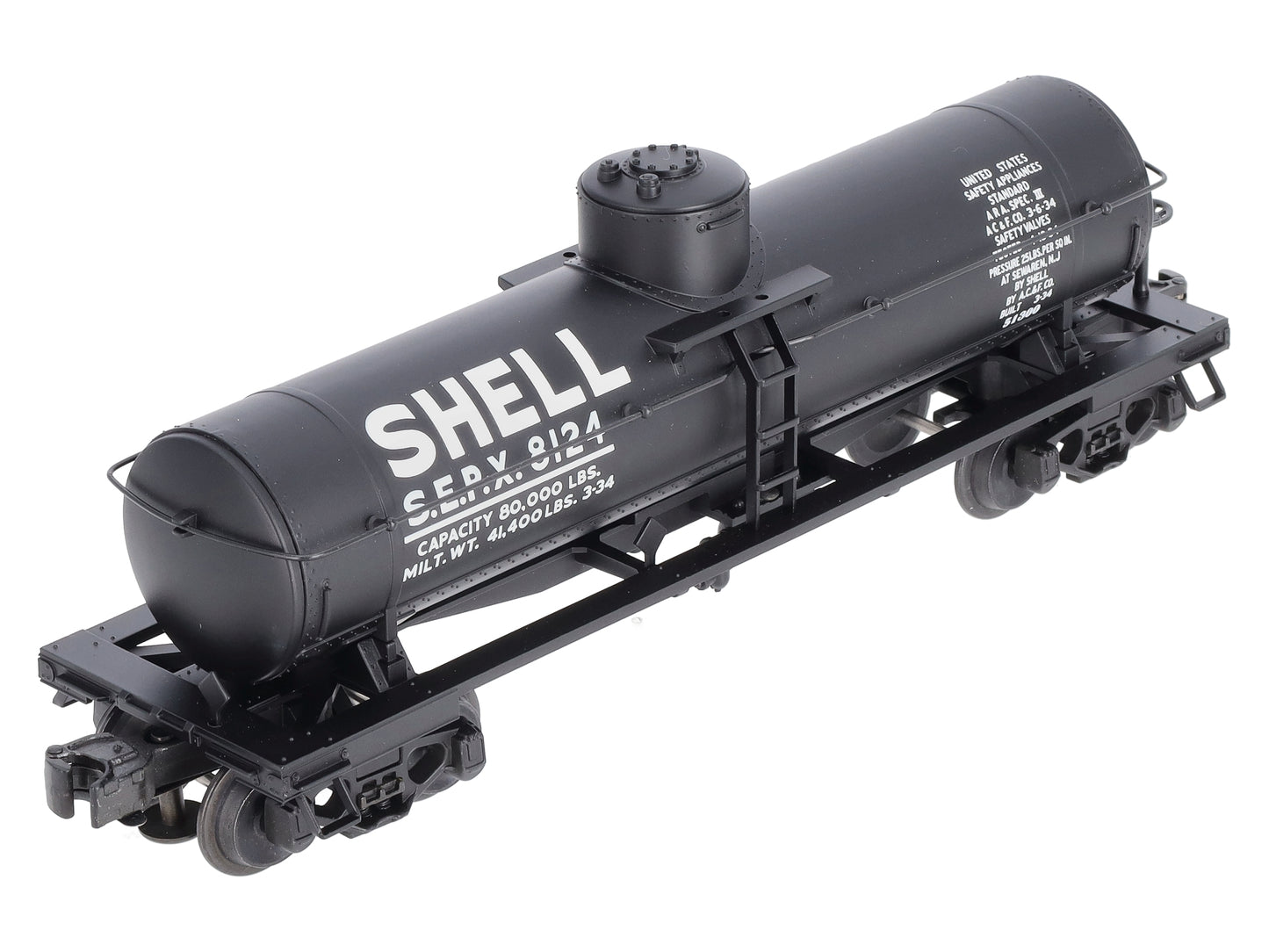 Lionel 6-51300 O Gauge Shell Semi-Scale Single Dome Tank Car #8124 LN/Box