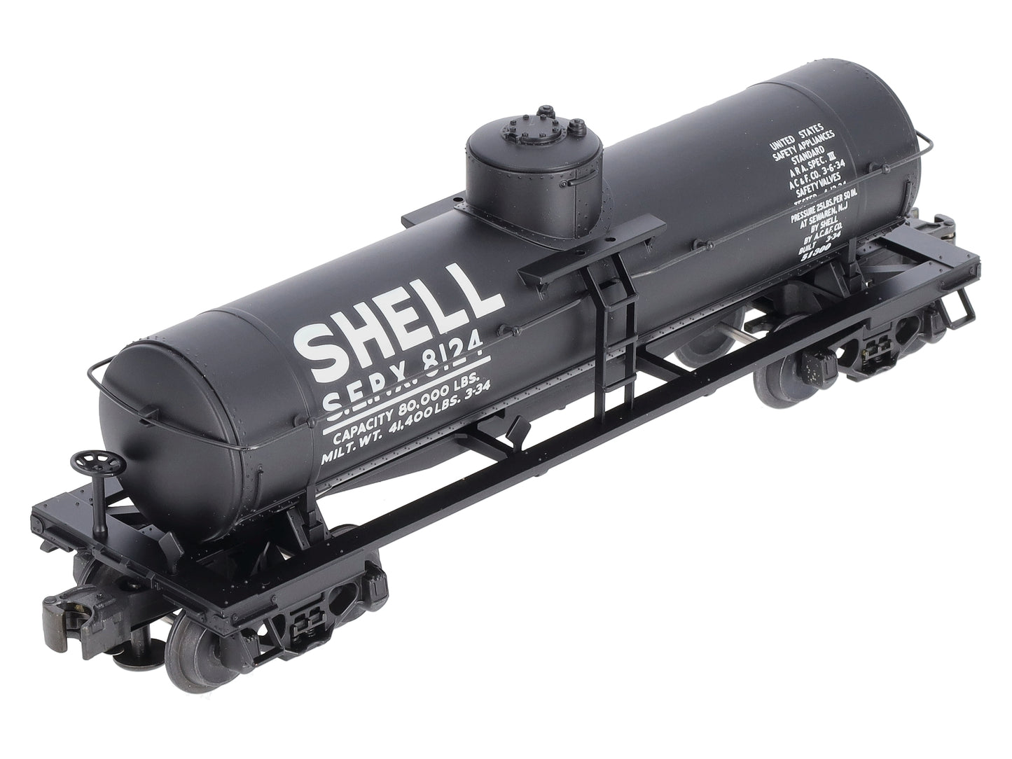 Lionel 6-51300 O Gauge Shell Semi-Scale Single Dome Tank Car #8124 LN/Box