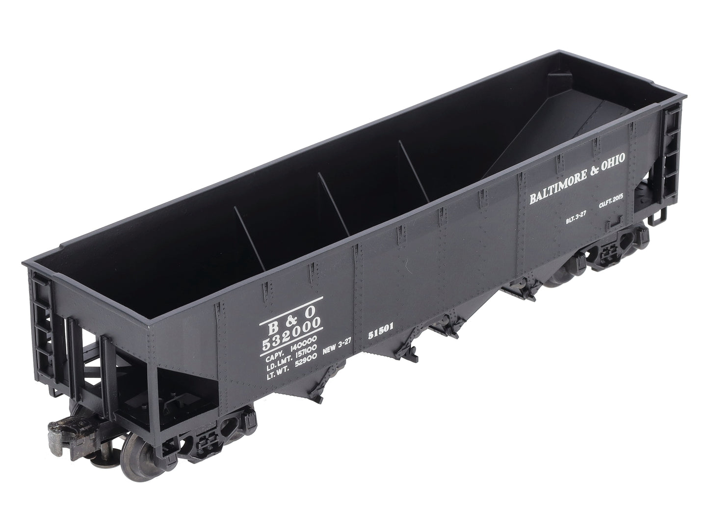 Lionel 6-51501 O Gauge Baltimore & Ohio Semi-Scale Die-Cast Hopper Car #532000 LN/Box