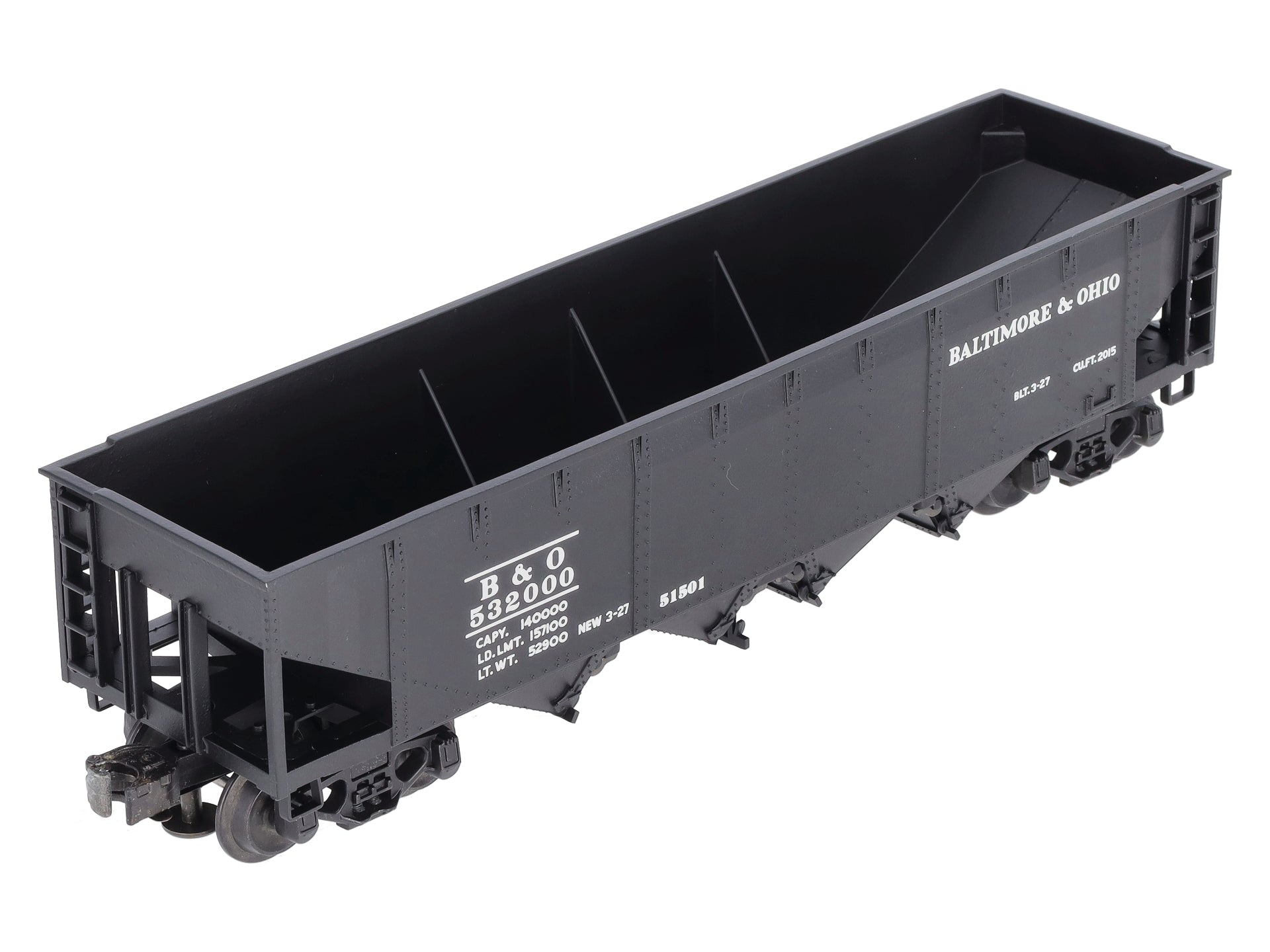 Lionel 6-51501 O Gauge Baltimore & Ohio Semi-Scale Die-Cast Hopper Car #532000 LN/Box