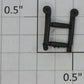 Lionel 2333-15 F3 Plastic Side Ladder with Two Pin Mount