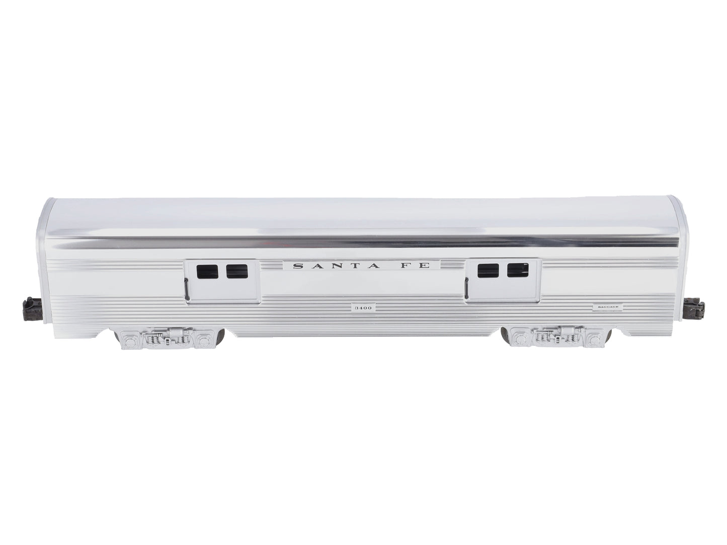 Lionel 6-19109 O Gauge Santa Fe Aluminum Baggage Car #3400 LN/Box