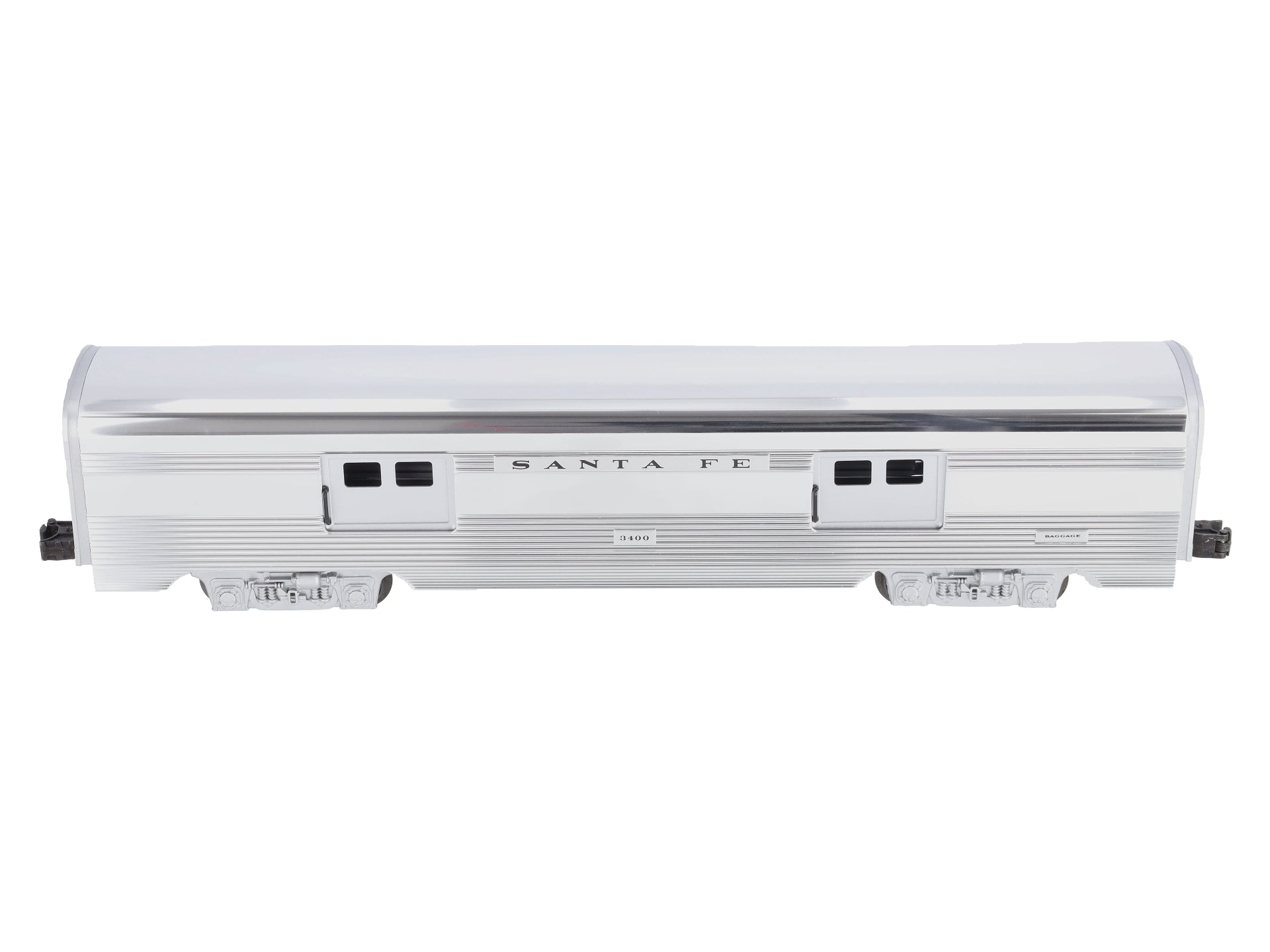 Lionel 6-19109 O Gauge Santa Fe Aluminum Baggage Car #3400 LN/Box