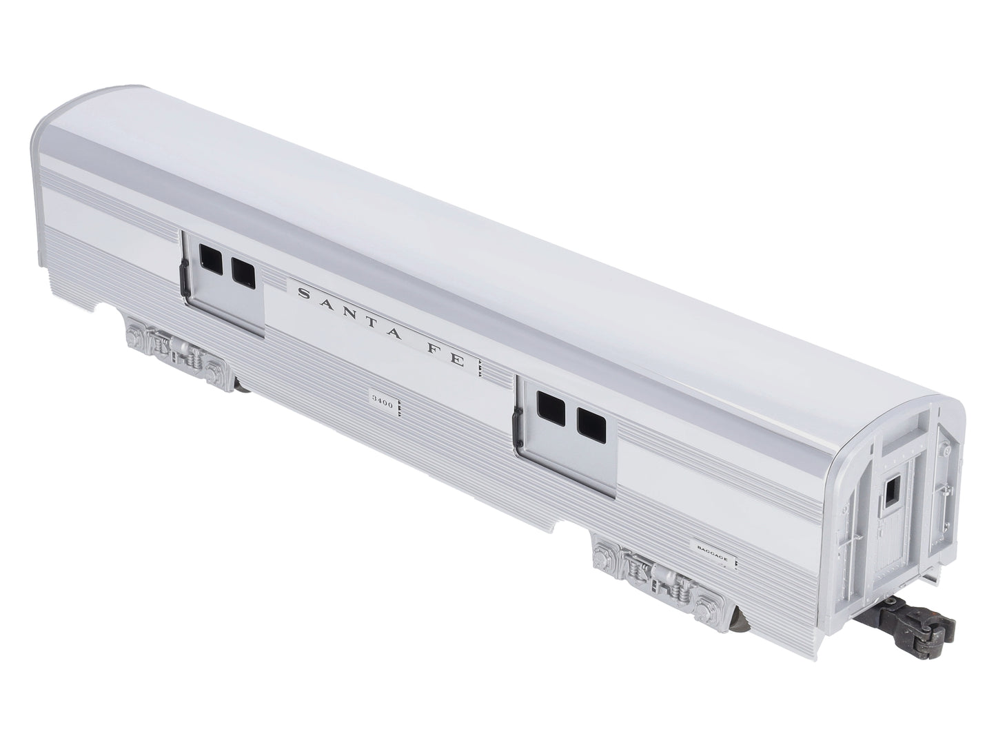 Lionel 6-19109 O Gauge Santa Fe Aluminum Baggage Car #3400 LN/Box