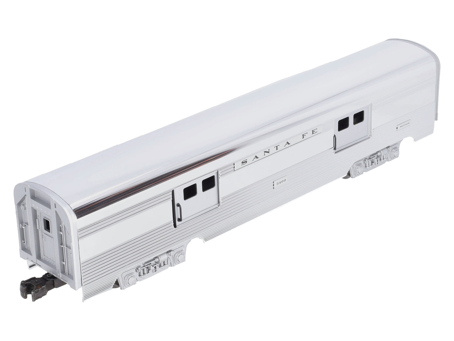 Lionel 6-19109 O Gauge Santa Fe Aluminum Baggage Car #3400 LN/Box
