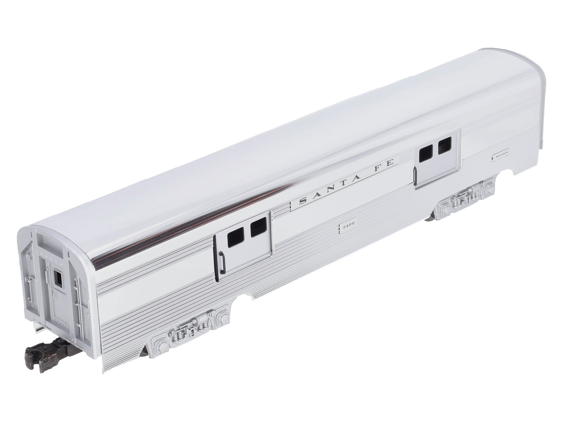 Lionel 6-19109 O Gauge Santa Fe Aluminum Baggage Car #3400 LN/Box