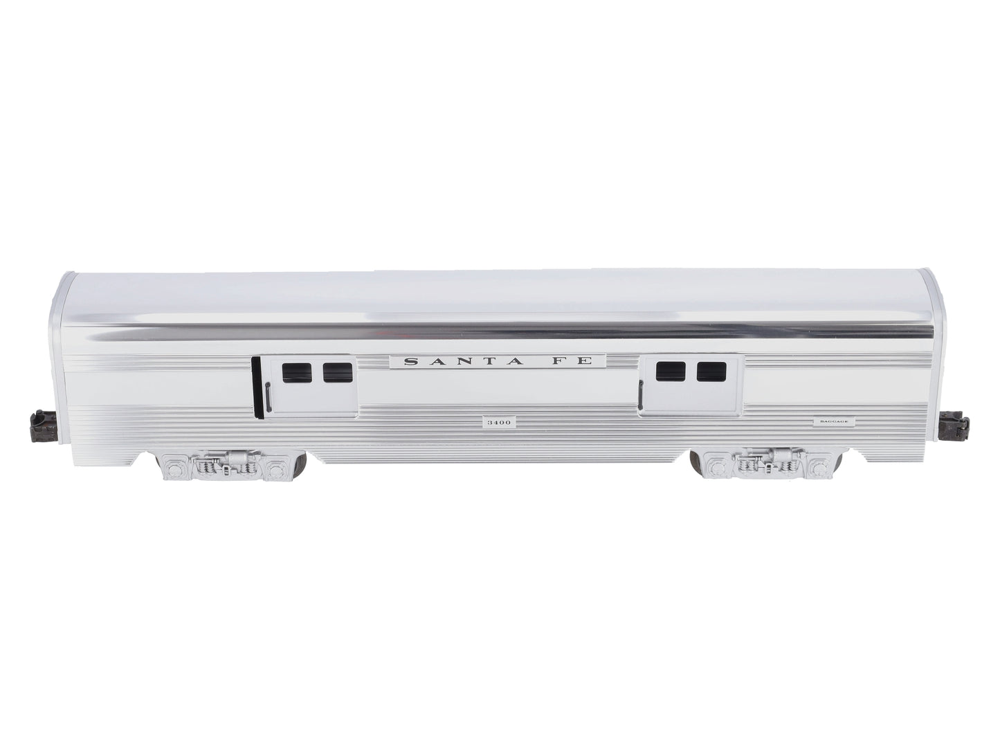 Lionel 6-19109 O Gauge Santa Fe Aluminum Baggage Car #3400 LN/Box