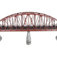 MTH 40-1031 O Gauge 30 Inch Rust Colored Steel Arch Bridge w/ Piers NIB