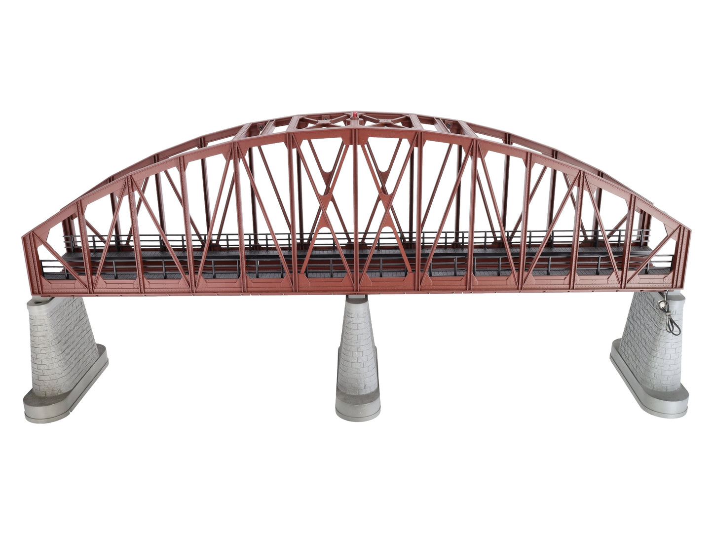 MTH 40-1031 O Gauge 30 Inch Rust Colored Steel Arch Bridge w/ Piers NIB